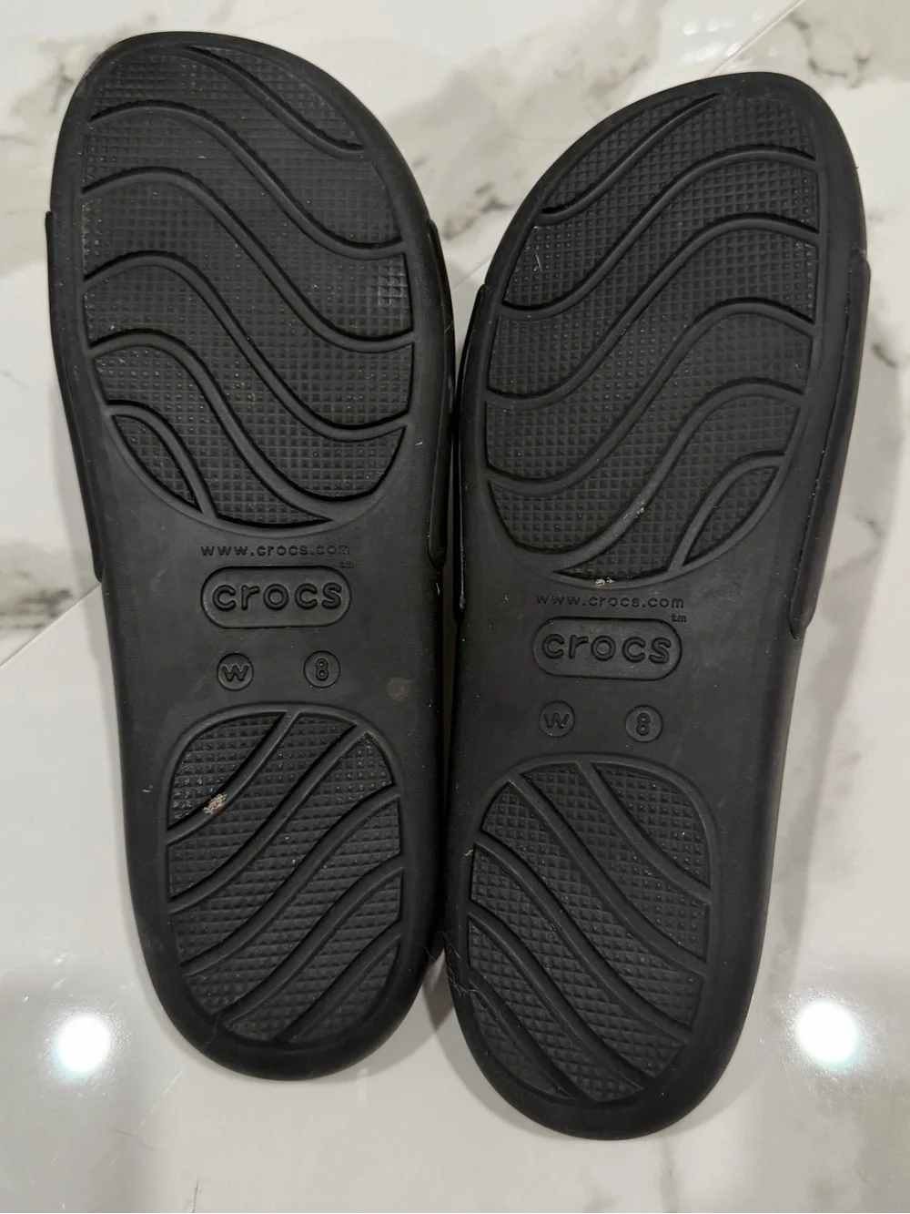 CROCS Black Slide Sandals - Picture 3 of 4